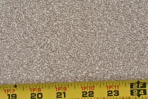 24" Long, Vintage, Brown Calico on Tan Quilt Cotton, Benartex, St. Nicole, V30 - Picture 1 of 7