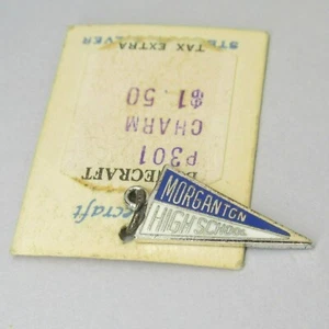 Vintage Danecraft Morganton High School MHS NC Sterling Silver Charm Pennant - Picture 1 of 7
