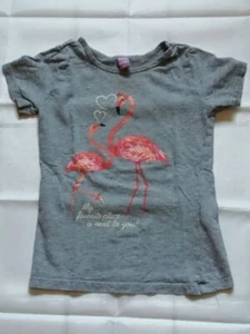 DOPODOPO T-Shirt Grau Flamingos Größe 104 - Bild 1 von 1