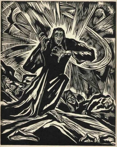 Gethsemane - die PASSION - Hermann DIENZ Original HOLZschnitt 1922 - Picture 1 of 1