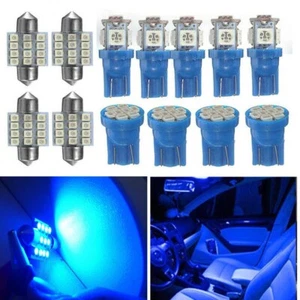 13pcs 8000K LED Interior Package Kit Blue Light Car Side Marker Lights Car Parts - Picture 1 of 18