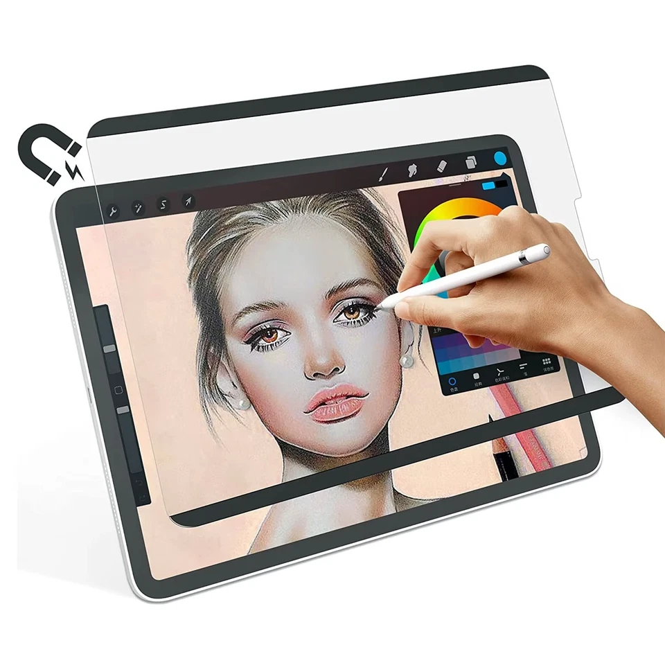 Magnet Papier Schutzfolie für iPad Pro Air 13" 11" 2025 2024 Displayschutz Matt - Bild 1 von 4