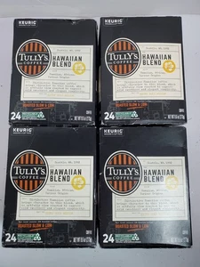 Tully's Coffee Hawaiian Blend K-Cup Coffee 96 Count - Box DAMAGE - EXP 02/27 - Picture 1 of 4