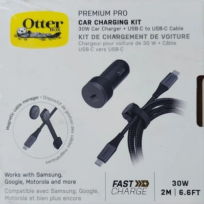 Fast Car charging Otterbox kit,  30w Premium Pro  USB-C To USB-C   2m-6.6ft - Image 1 of 2