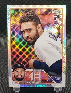 2023 Topps Chrome Logofractor Edition - Image Variation Riley Greene #182 (RC) - Picture 1 of 3