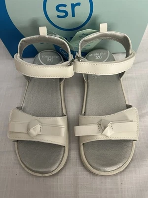 STRIDE RITE 360 Delilah Sandalias Blancas Zapatos Niña EE. UU. Talla 13M Foto 1 de 4