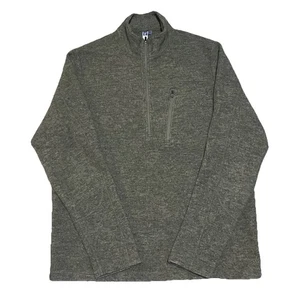 Ibex 1/4 Zip Sweater Men’s Large New Zealand Merino Wool Blend Brown USA - Bild 1 von 10