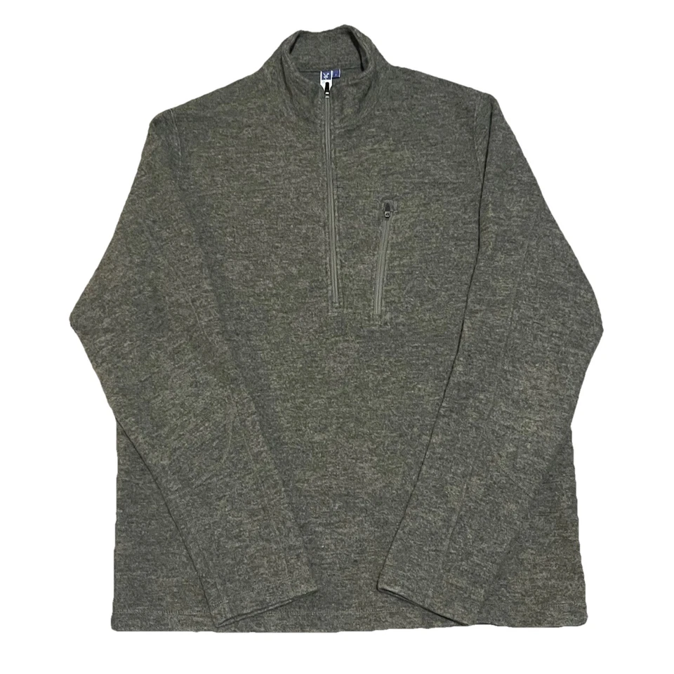 Ibex 1/2 Zip Sweater Men’s Large New Zealand Merino Wool Blend Brown USA - Image 1 of 4