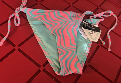 Damsel Swim Bikini Bottom Womens Size M Tie Side Multi Color - Image 1 of 4
