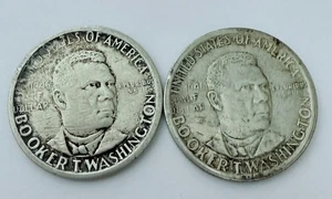 2ea 1946-S Booker T Washington Commemorative Silver Half Dollar Very Fine #1006 - Picture 1 of 2