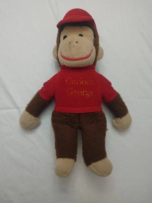 Boneca de pelúcia Curious George Knickerbocker década de 1970 brinquedo  - Imagem 1 de 4