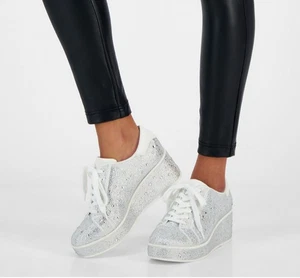 Sneakers moda nuove senza etichette International Concepts strass platform, taglia 11M - Foto 1 di 16