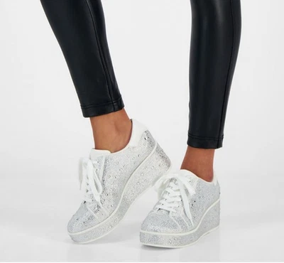 NWOT International Concepts Rhinestone Platform Fashion Sneakers, Size 11M - Image 1 of 4