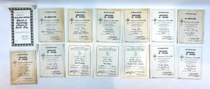 14 RARE 1970s Scientology Attestation Certificates Awards Auditor L. Ron Hubbard - Picture 1 of 9