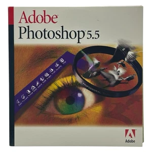 Adobe Photoshop 5.5 Windows Version 2 Disc Set w/ Training CD & Serial Number - Picture 1 of 7