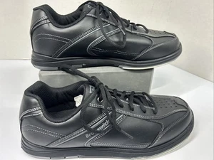 Men's Bowling Shoes Brunswick Flyer Flex Slide Black Size 10 M001 - Picture 1 of 6