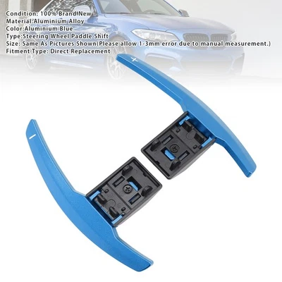 Paddle Shifter Extension For BMW F Series F30 F31 F32 F10 X3 X5 Aluminium Blue. Foto 1 de 4