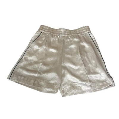 Pantalones Cortos Helmut Lang Para Mujer PVP $325 Arrugados Marfil Beige Bolsillos Pullon Talla S Foto 1 de 4
