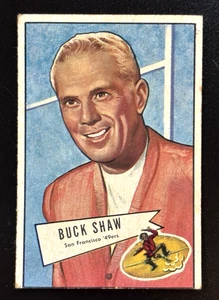 Vintage 1952 Bowman Small Football Buck Shaw #95 Rookie San Francisco 49ers VG - Bild 1 von 2