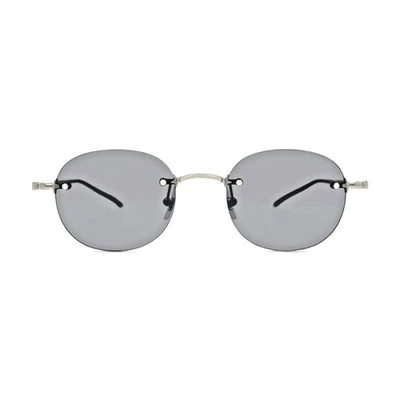 Gafas de sol Montblanc MB0126S 007 montura plateada lentes grises 54-21-145 NUEVO Foto 1 de 2