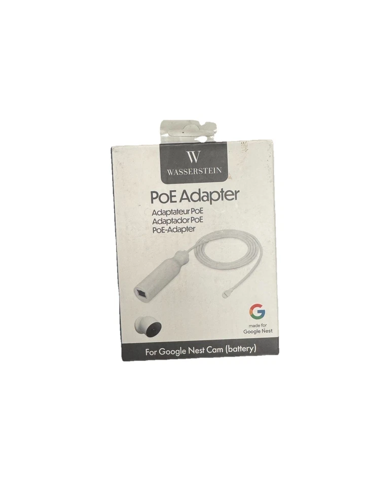 Wasserstein Poe Adapter for Google Nest Cam White (NESTOUT2POEWHTUSA) - Image 1 of 2