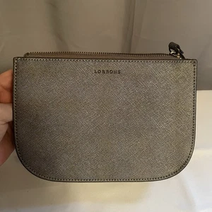LO & SONS Waverley 2 Graphite Gray Saffiano Leather Convertible Bag Purse - Bild 1 von 14