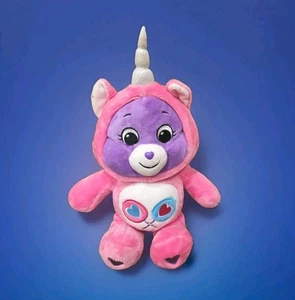 ~Care Bears 12” SHARE BEAR Unicorn 2021 Hoodie Friends Collector Purple Plush~ - Picture 1 of 10
