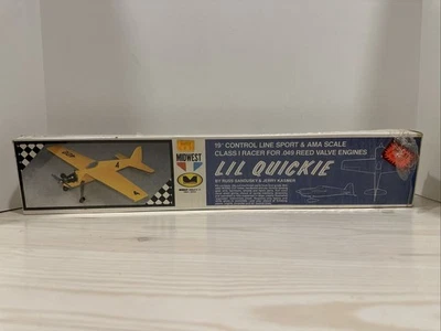 vintage Midwest "Lil Quickie" Control Line Sport & AMA Scale Class 19” Complete - Image 1 of 4