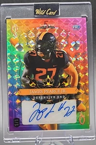James Pearce Jr 1/1 2024 Wild Card Rookie RC Auto Rainbow Prizm Atlanta Falcons - Imagen 1 de 2