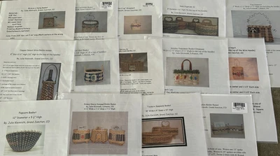 Lot of 14 Basket Weaving Patterns by Julie Kleinrath - Image 1 of 4