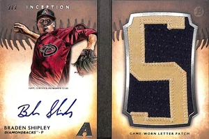 2015 Inception Braden Shipley Auto Letter Book Arizona Diamondbacks 2/2 - Picture 1 of 2