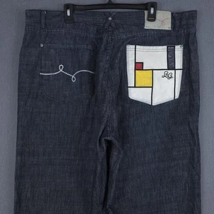 Lifted Research Group Denim Jeans Mens 46 (Fits 43x33) Blue Baggy Y2K Hip Hop - Picture 1 of 17