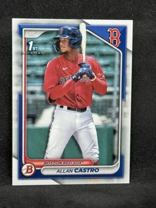 2024 Bowman Allan Castro 1st Bowman #BP-14 Boston Red Sox NM - Picture 1 of 2