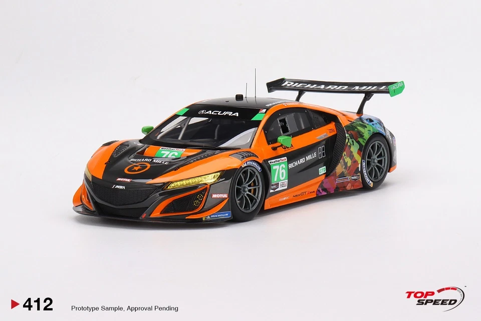 1/18 Top Speed Acura NSX GT3 Evo NO.76 Compass Racing IMSA 2021 (TS0412) - Image 1 of 4