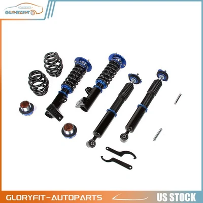 Front+Rear For 1992-1999 BMW 318i Coilovers With Coil Springs Adj. Height 4 Pcs - Image 1 of 4