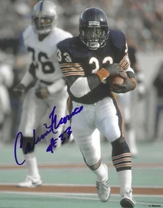 Signed 8x10  CALVIN THOMAS  Chicago Bears Autographed photo - w/COA - Picture 1 of 1