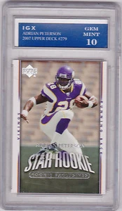 Adrian PETERSON ROOKIE RC Card 2007 GEM MINT (10) Football Vikings BV$$ NFL - Picture 1 of 1