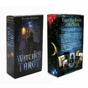 Mazo de tarot de brujas 78 cartas adivinación profeta cartas familia y fiesta juegos - Imagen 1 de 12