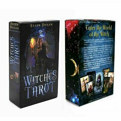 Witches Tarot Deck 78 Cards Divination Prophet Cards Family & Party Playing • 10.99$