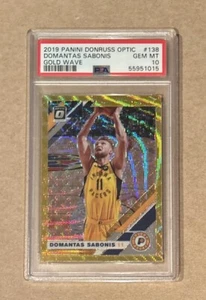 2019-20 Donruss Optic Basketball Domantas Sabonis Gold Wave Card #138 PSA 10 - Bild 1 von 2