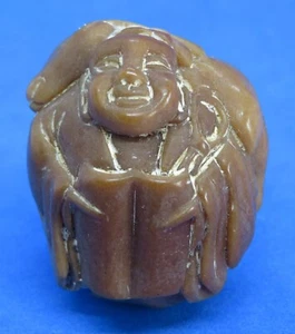 Japanese carved nut vintage Victorian Meiji Period oriental antique man netsuke - Picture 1 of 8