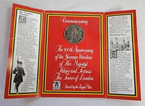 Vintage 1985 Yeoman Warder Gedenkmünze Medaille Beefeater Gin England - Bild 1 von 5