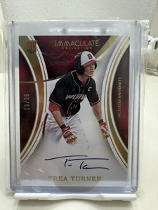 Trea Turner 2016 Panini Immaculate Collection Holo Gold RC Autograph Auto /99 - Picture 1 of 4