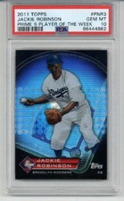 2011 TOPPS PRIME 9 PLAYER OF THE WEEK #PNR3 JACKIE ROBINSON DODGERS PSA 10 RARE