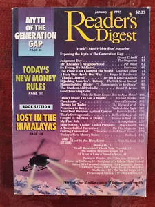 Reader's Digest Magazine January 1995 Generation Gap Student Aid Himalayas - Picture 1 of 1