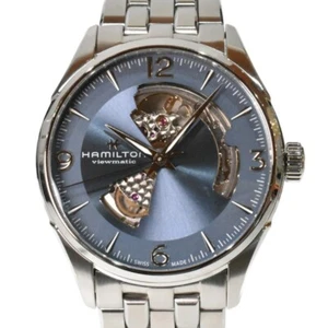 HAMILTON Jazzmaster Open Heart Auto H32705142 SS Blue Dial 41mm Men's watch - Picture 1 of 16
