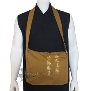 Buddhistische Mönchtaschen Shaolin Rucksack für Kung Fu Anzüge Trainingsbücher Kleider - Bild 1 von 2