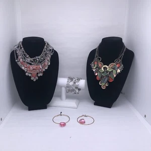 Funky Fun Jewelry Lot Chunky Statement Colorful - Picture 1 of 5
