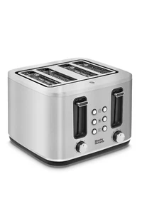 Morphy Richards Motive 4 Slice Toaster Brushed Steel,Removable Crumb Tray 242800 - Picture 1 of 5