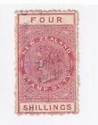 NEW ZEALAND # AR35 LIGHTLY USED 4sh STAMP DUTY CAT VALUE $40